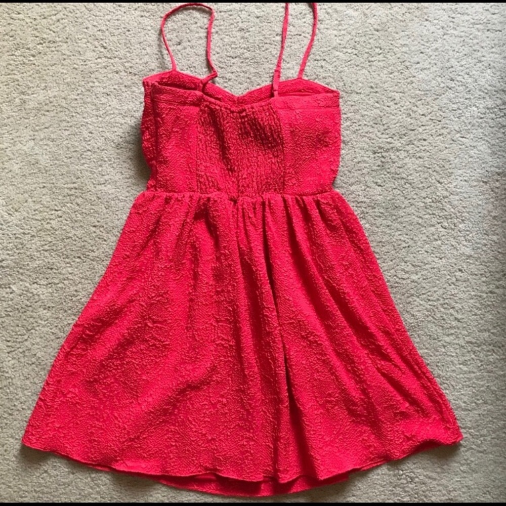 BAR III Coral Fit and Flare Dress - Picture 5 of 8